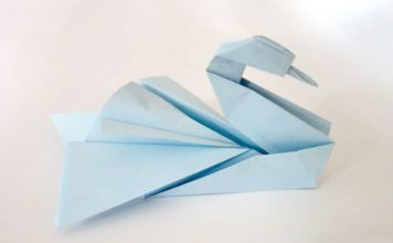 Мастер-класс по изготовлению оригами-лебедя в качестве декора для бумажной свадьбы