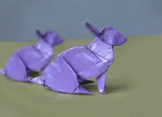 Мастер-класс по изготовлению реалистичной модели оригами-зайца